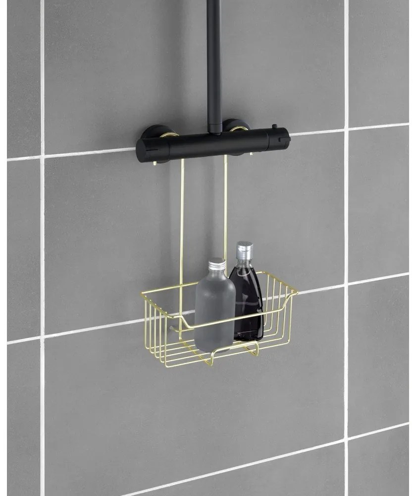 Raft pentru baie auriu suspendat din oțel inoxidabil Milo – Wenko