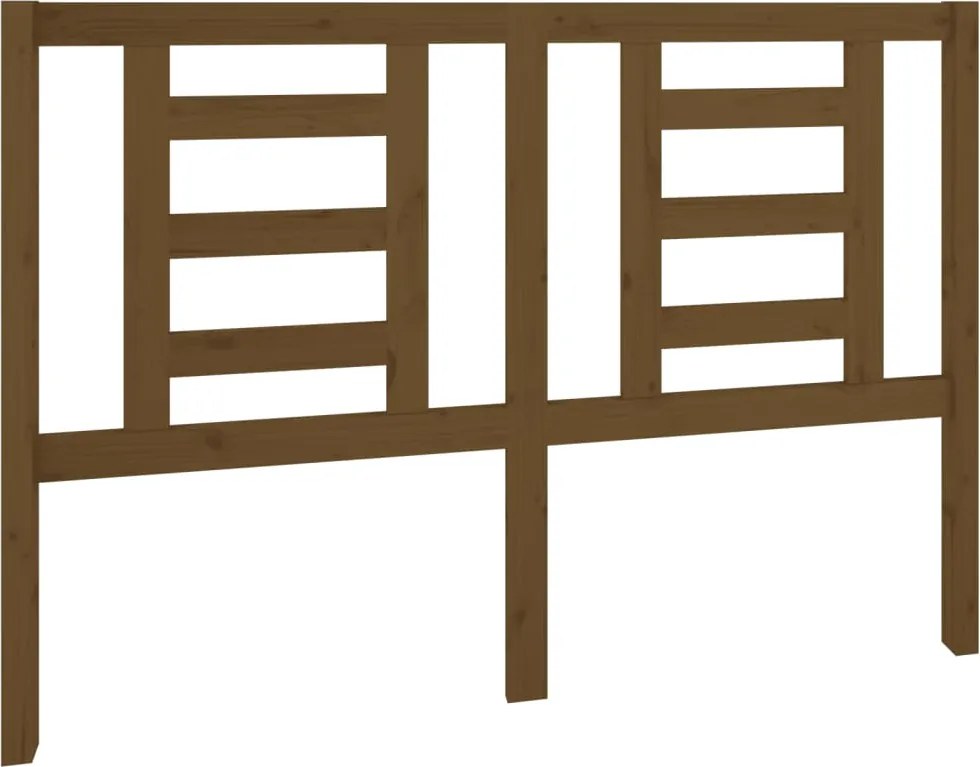 vidaXL Tăblie de pat, maro miere, 141x4x100 cm, lemn masiv de pin