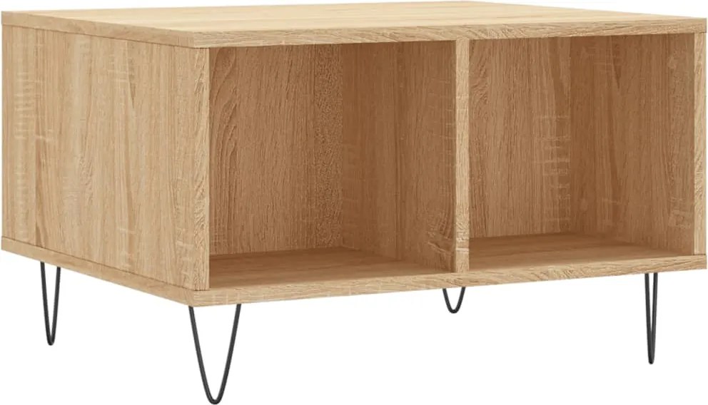 vidaXL Măsuță de cafea, stejar sonoma, 60x50x36,5 cm, lemn prelucrat