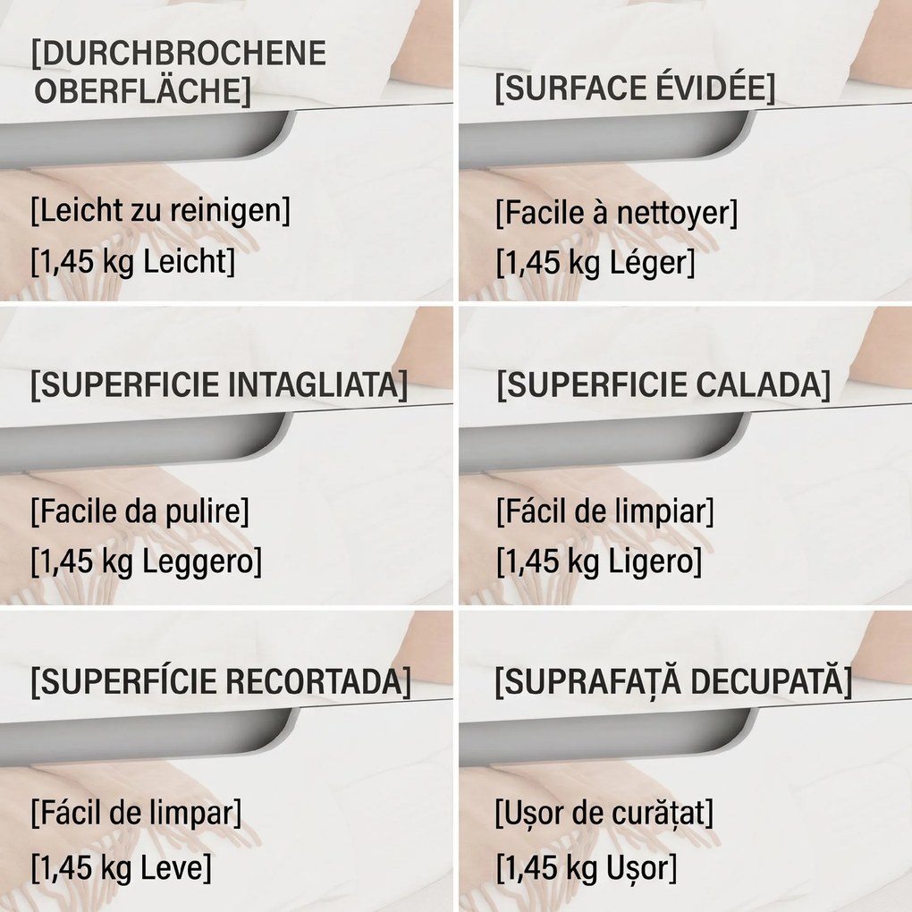 HOMCOM Noptieră Modernă cu 2 Sertare și Design Lucios, Noptieră pentru Dormitor din PAL, 40x40x48 cm, Alb Lucios | Aosom Romania