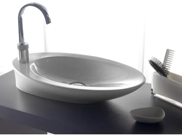 Bathco 4020 - Lavoar pe blat PURE 62x37 cm porțelan/alb
