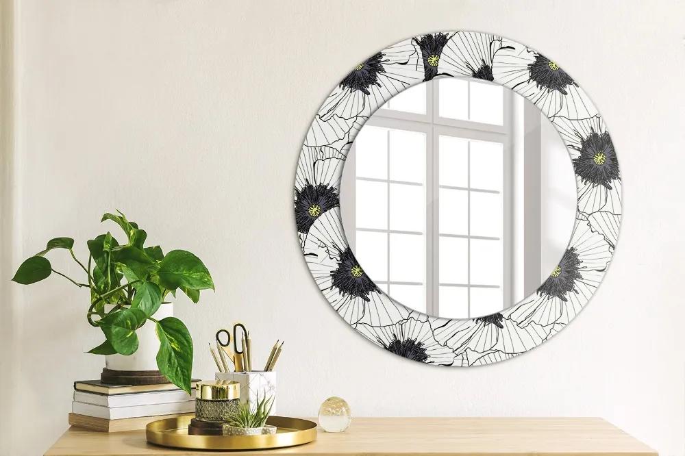 Decoratiuni perete cu oglinda Compoziție de flori liniare