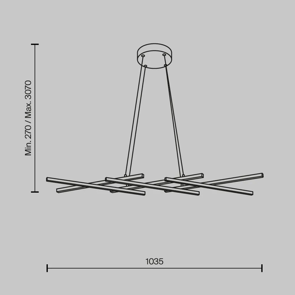Lustra LED suspendata design geometric Halo alama