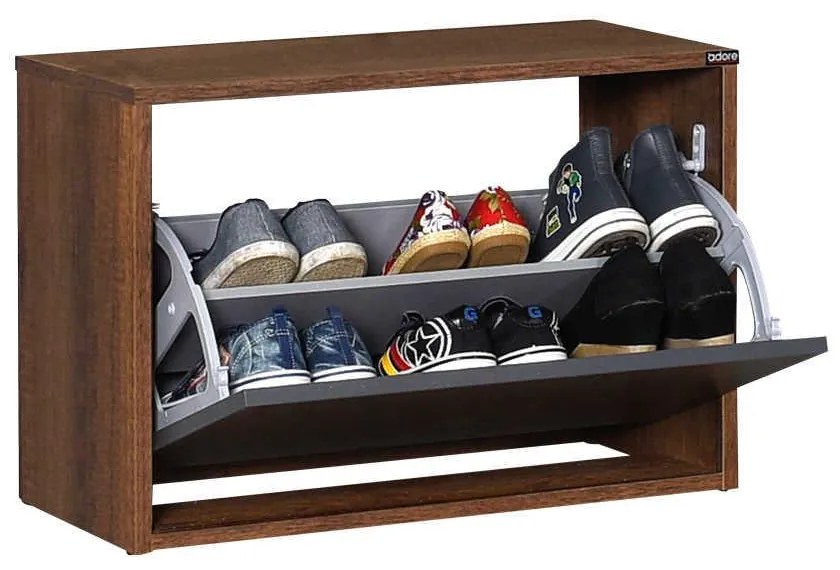 Pantofar Bancuta hol Adore Ottoman capacitate 6 perechi incaltaminte, 60 x 42 x 30 cm