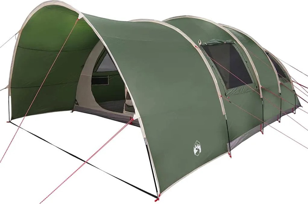 vidaXL Cort tunel pentru 8 persoane Verde 710 x 460 x 245 cm
