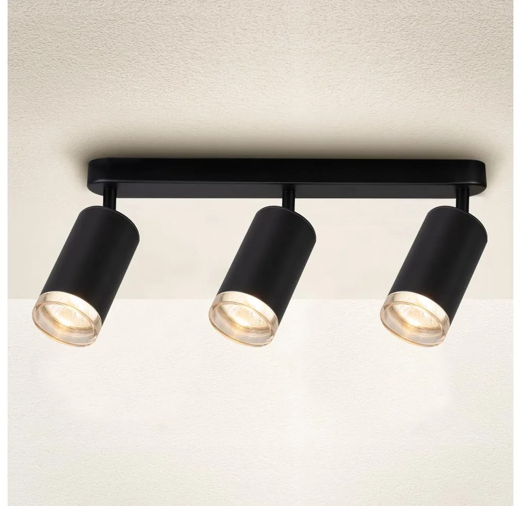 Spot pentru baie Brilagi SELE 3xGU10/30W/230V IP44 negru
