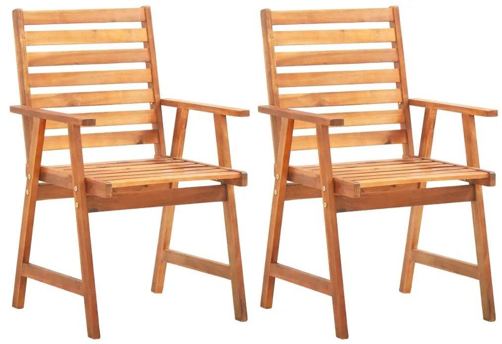 Set mobilier gradina, 3 piese, lemn masiv de acacia O 85 cm masa, 3