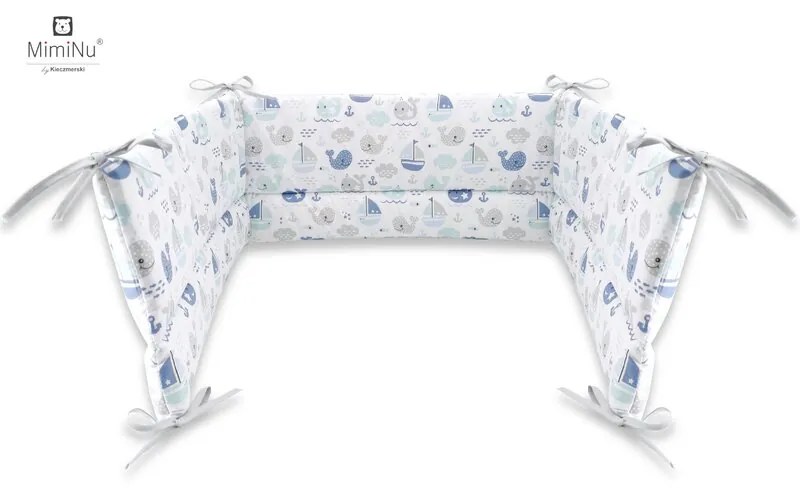 Aparatoare laterala 180x30 cm Blue fish MimiNu