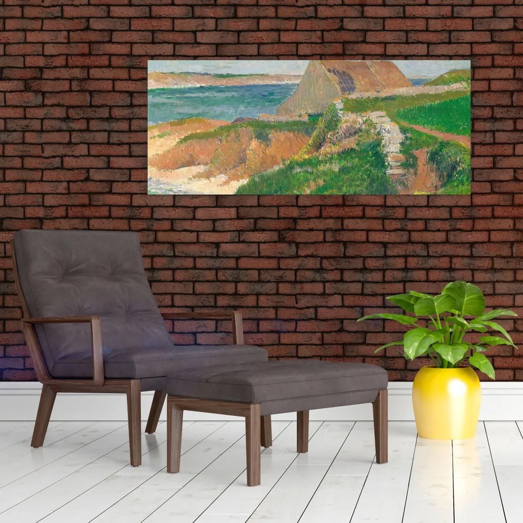 Tablou - Henri Moret, The Island of Raguenez, Brittany, reproducere (120x50 cm)