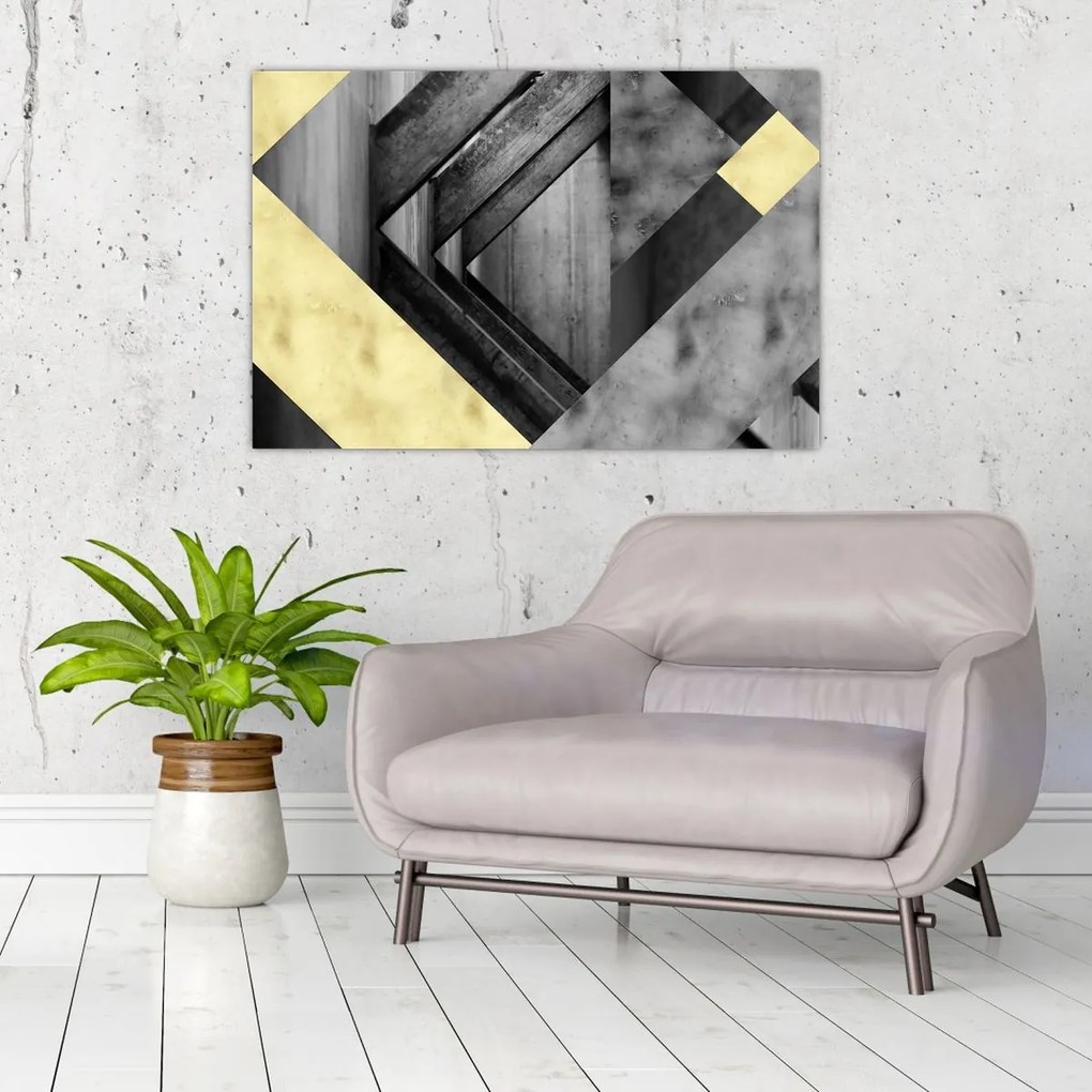 Tablou - Textura forme (90x60 cm)