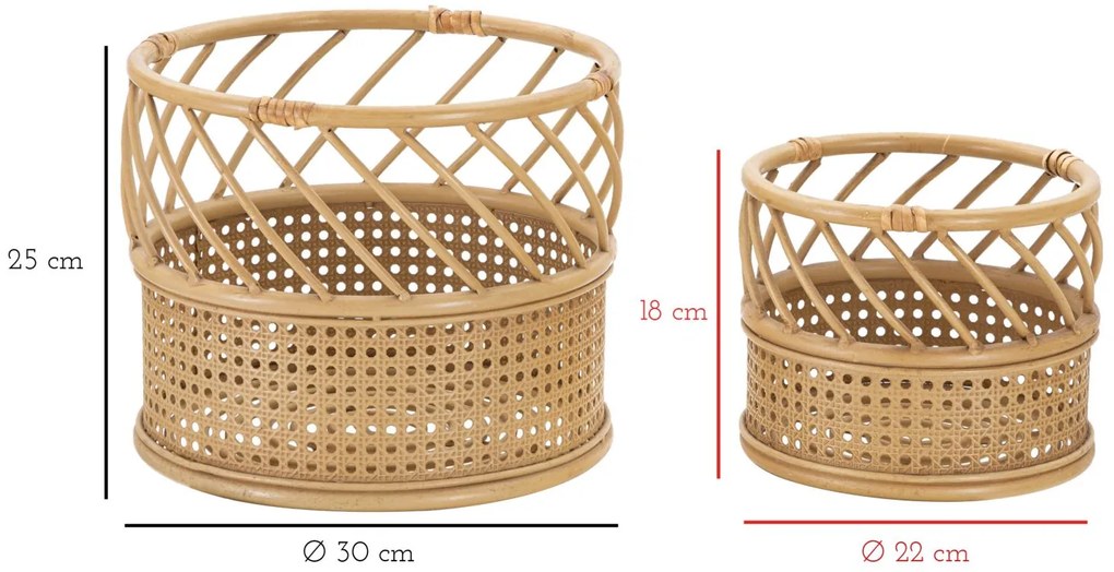 Mauro Ferretti Ghivece Rotunde Plante cm Ø 30X25-22X18 | Aosom Romania