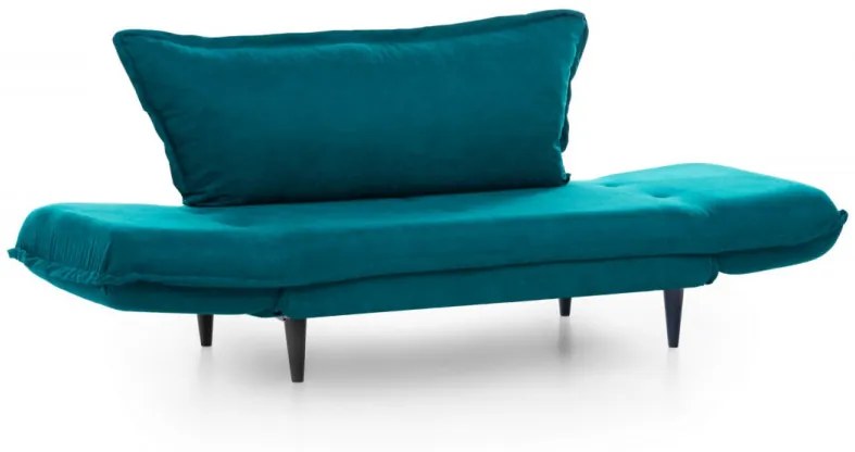 Canapea cu 2 Locuri Vino Daybed, Verde Petrol, Extensibila
