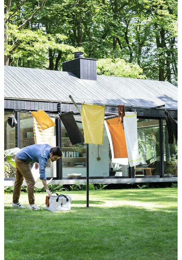 Uscător de rufe gri antracit pentru grădină 50 m Lift-O-Matic – Brabantia