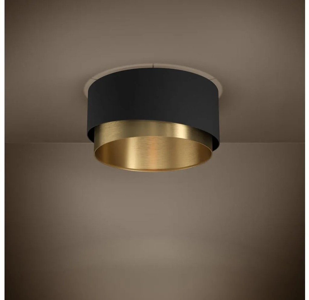 Plafonieră Eglo 39924 MANDERLINE 1xE27/40W/230V negru/auriu