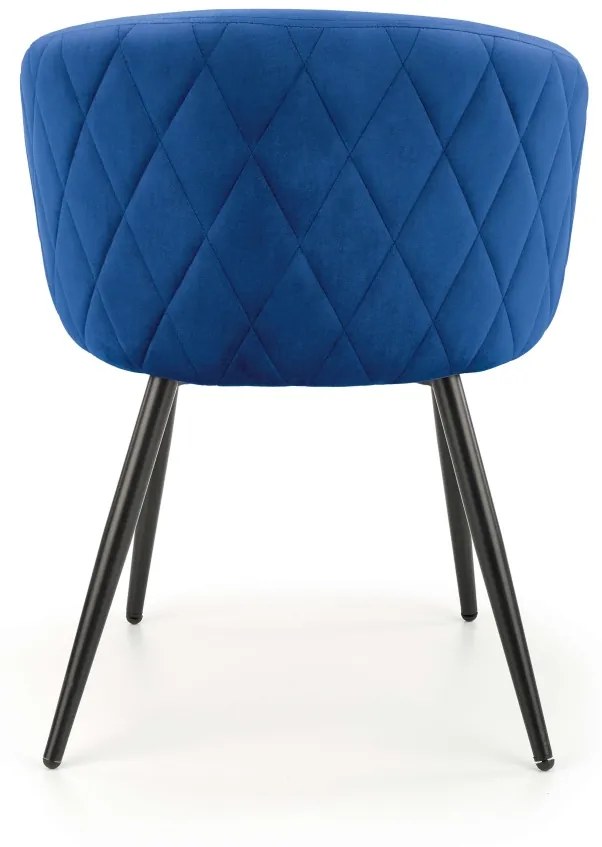 Scaun K430 velvet bleumarin