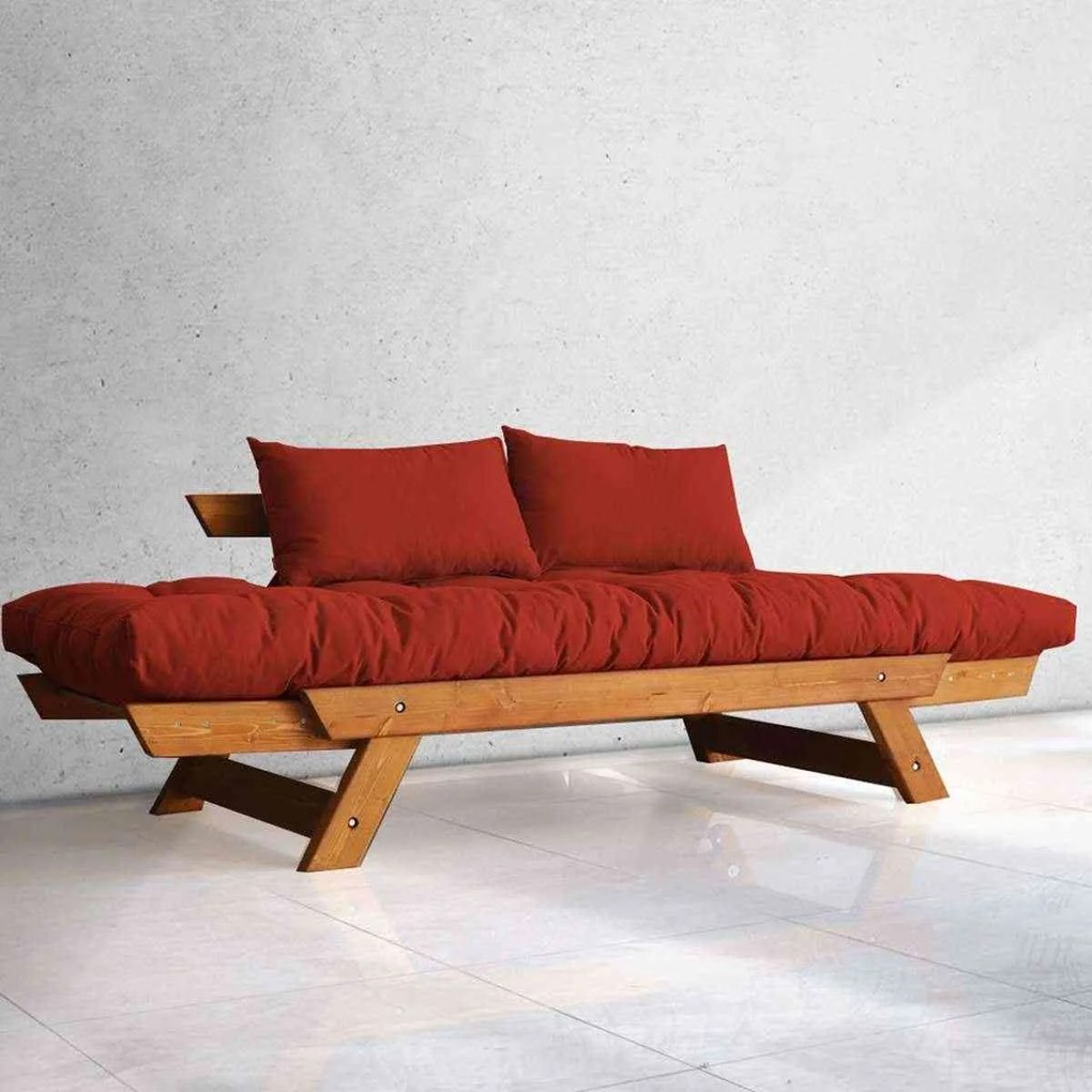 Canapea Extensibila din Lemn, Adalar Rosu,180x85x75