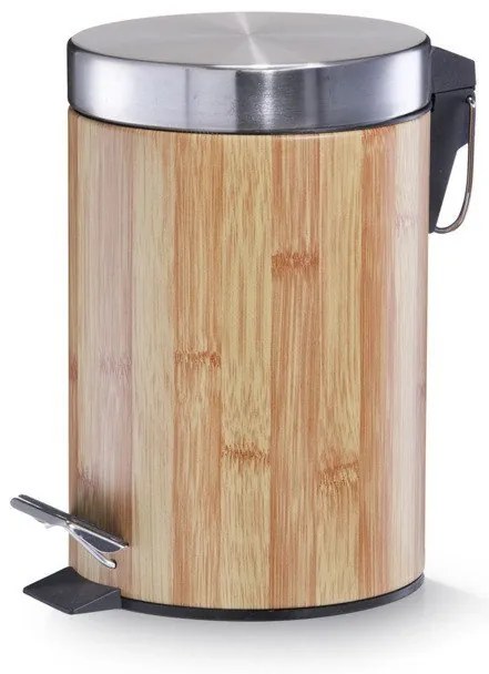 Coș de baie BAMBOO, recipient pentru gunoi - 3 l, ZELLER, bej