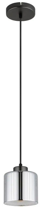Pendul design modern FELICIA negru/crom 16056H GL