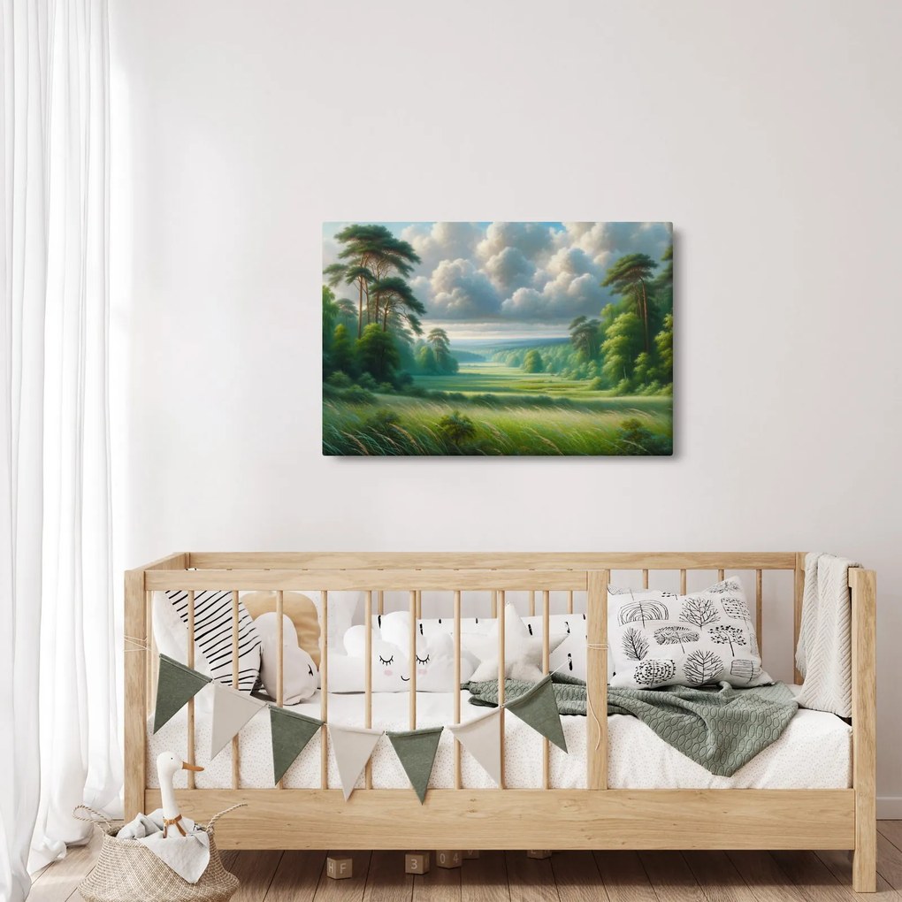 Tablou - Peisaj verde (90x60 cm)