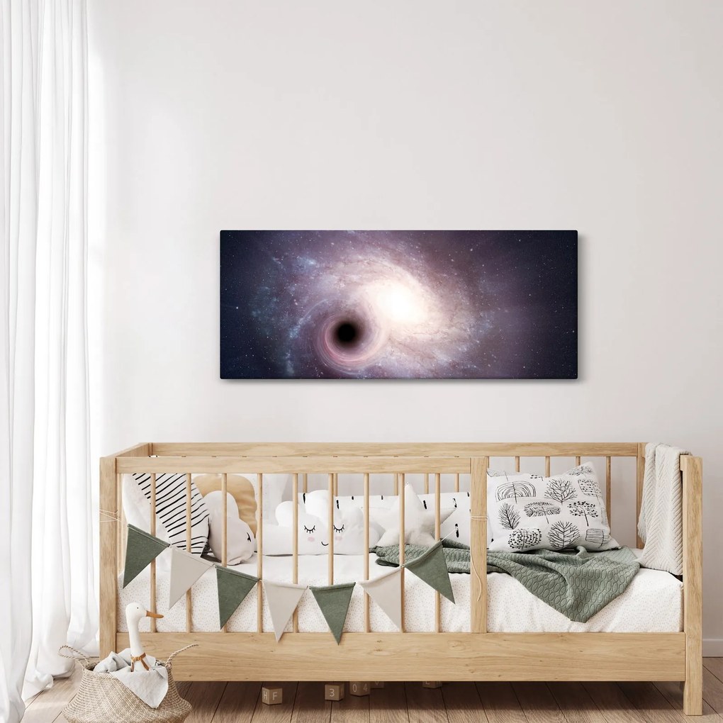 Tablou - Galaxii spiralate (120x50 cm)