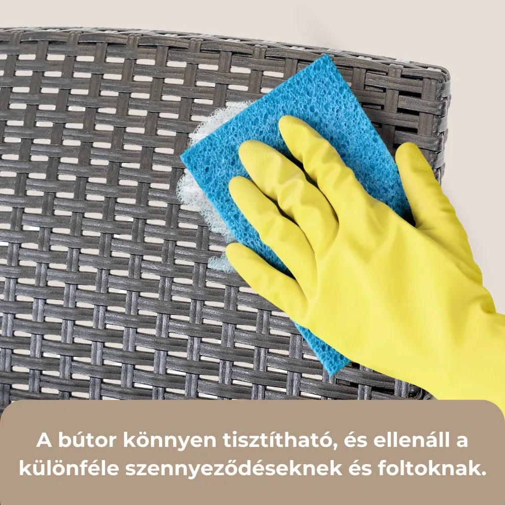 Set mobilier de grădină Venus IV cu 6 locuri, grafit