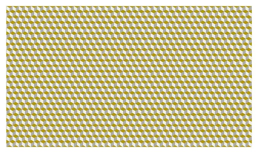 Tapet VLAdiLA Yellow and White Cube 520 x 300 cm