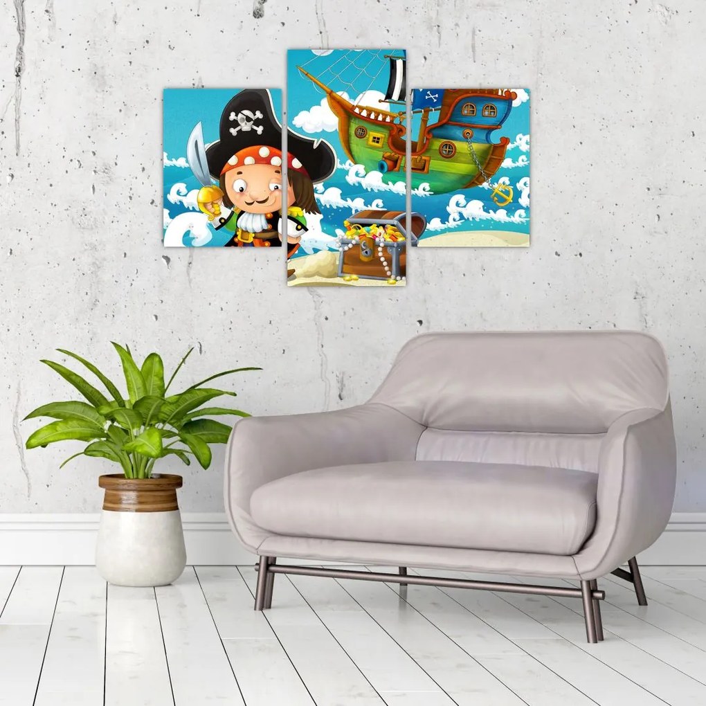 Tablou - Comoara piraților (90x60 cm)