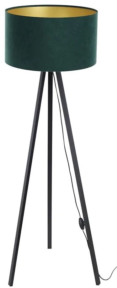 Lampă de podea STANDART 1xE27/60W/230V verde/wenge