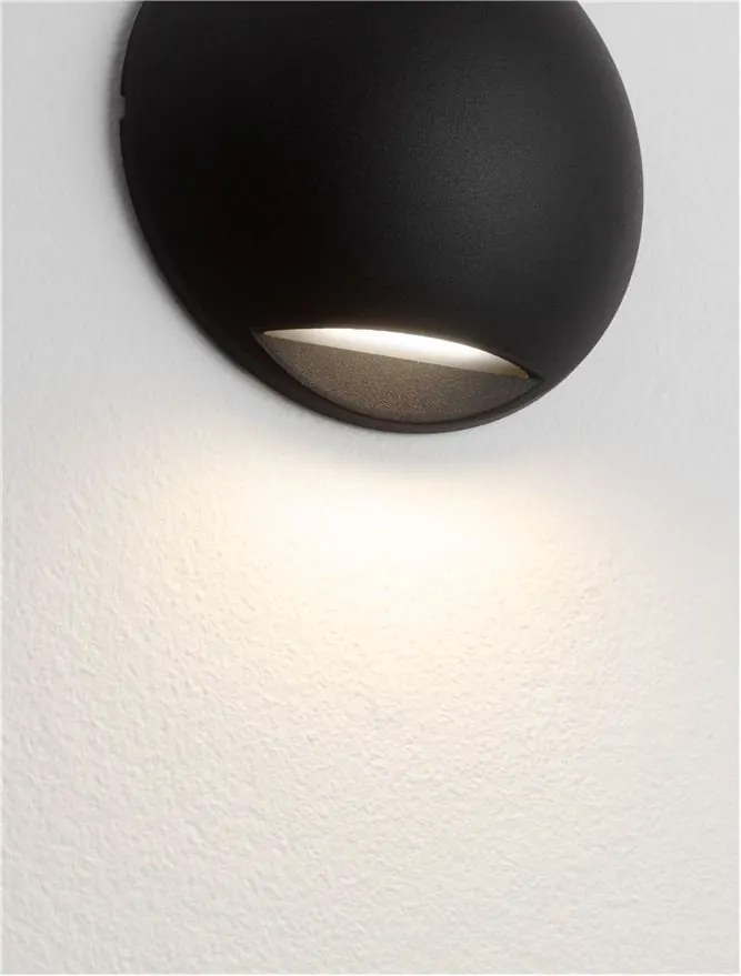 Aplica exterior cu iluminat jos LED IP65 PASSO negru