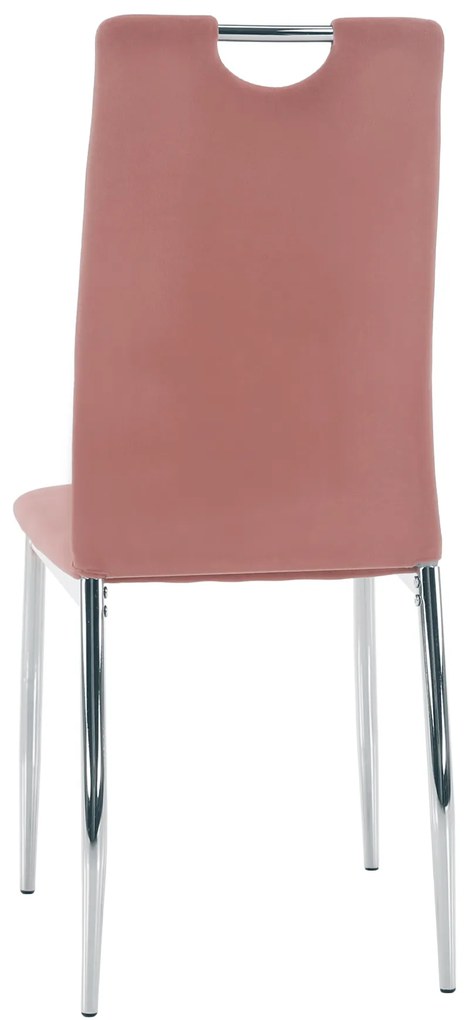 Scaun de sufragerie Don Juan NEW (roz + Crom). 1028867