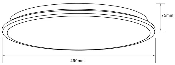 Plafonieră LED RGBW dimabilă Brilliant HEIDA LED/30W/230V 3000-6500K + telecomandă