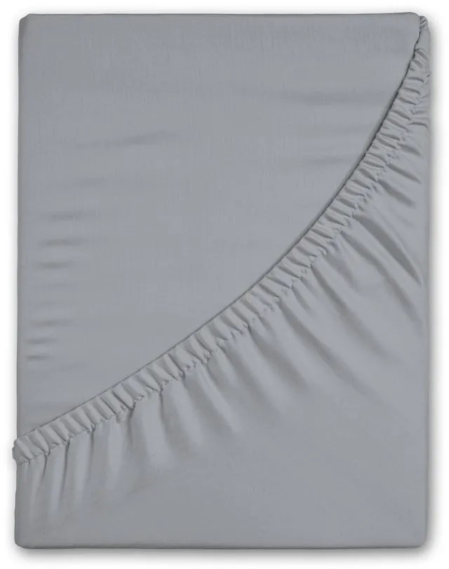 Cearceaf gri din flanelă cu elastic 140x200 cm – Good Morning