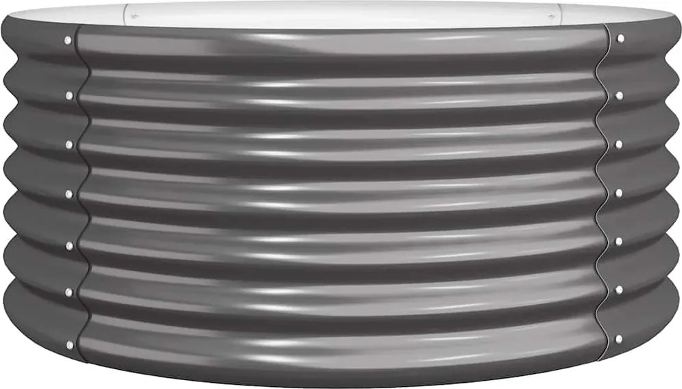 vidaXL Jardinieră antracit 80x80x36 cm oțel galvanizat