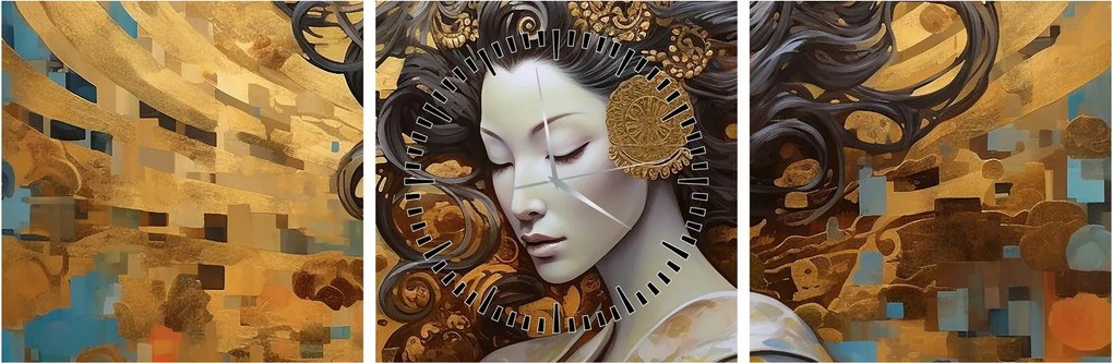 Tablou - Luminozitate (cu ceas) (90x30 cm)