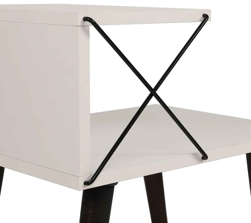 Măsuță de noptieră Cross White