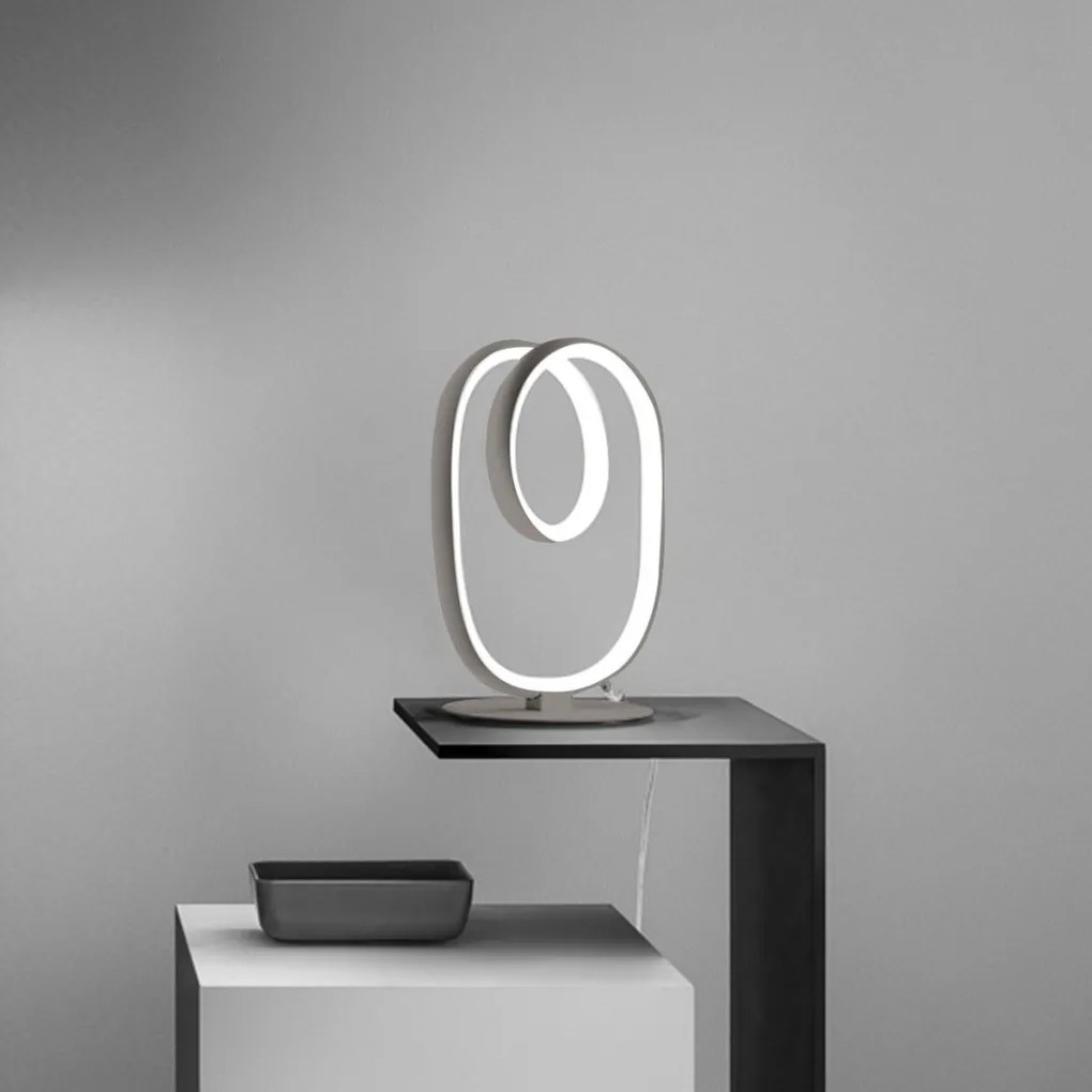Veioza LED design modern Diva, auriu, alb sau titan