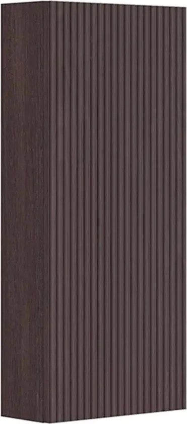 Dulap coloana mediu Gala Canaletto suspendat nuc negru mat 1 usa batanta 35 cm