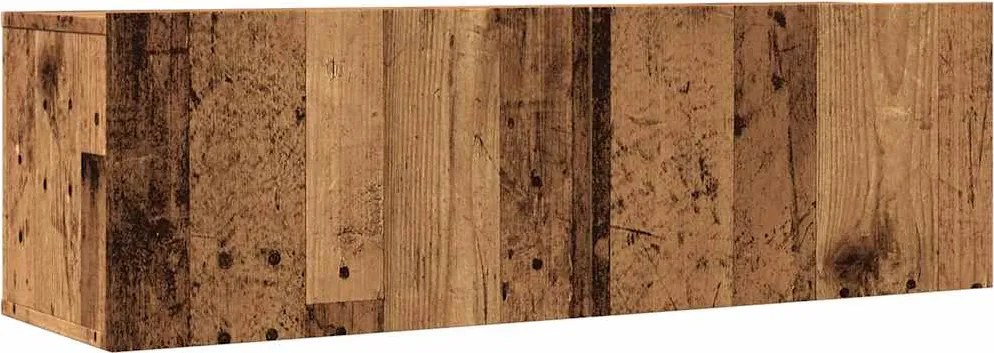 vidaXL Comodă TV de perete, 2 buc. lemn vechi, 100x30x30 cm