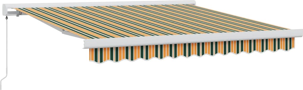 vidaXL Cortina Retractabilă Multicolour 350 x 250 cm Stofă și Metal