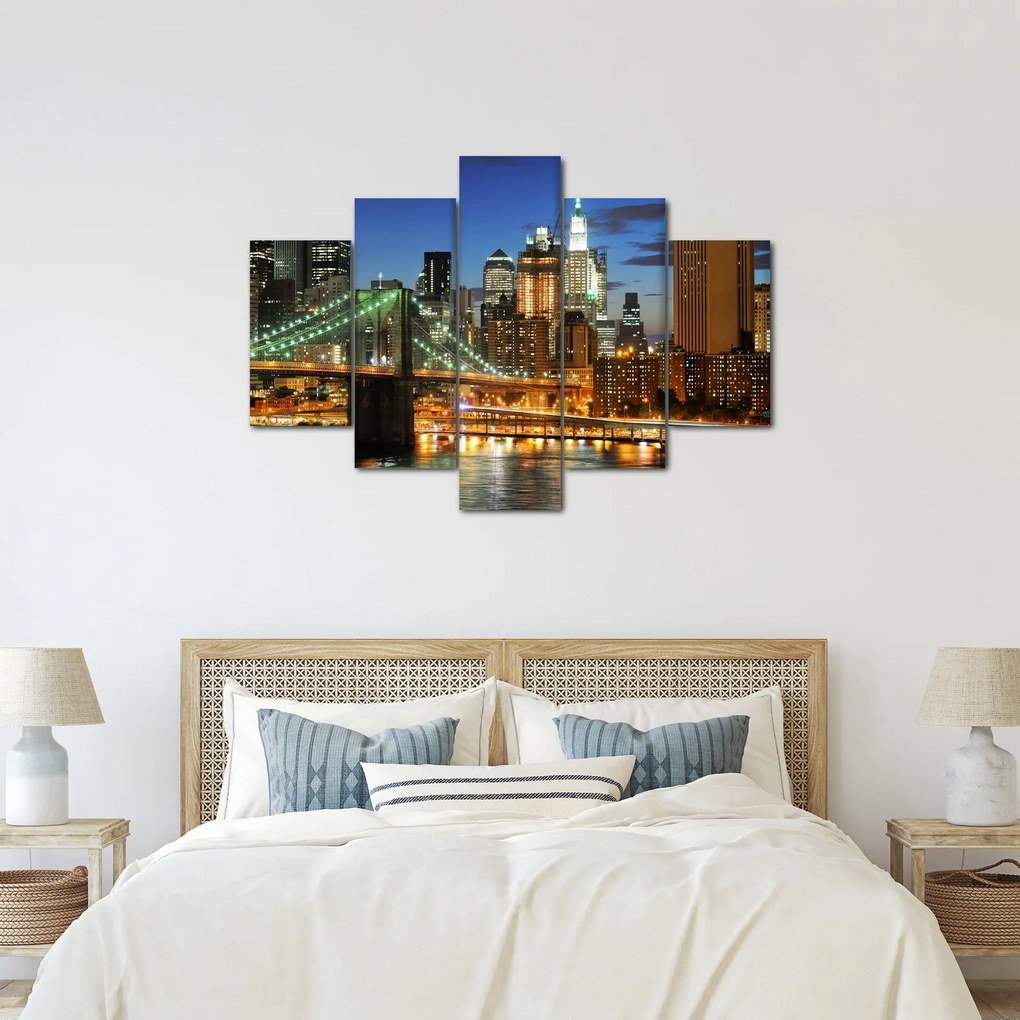 Tablou - Pod cu New York (150x105 cm)