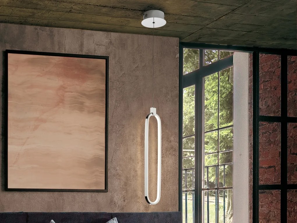 Pendul LED design ultra-modern Colette. crom SV-787147