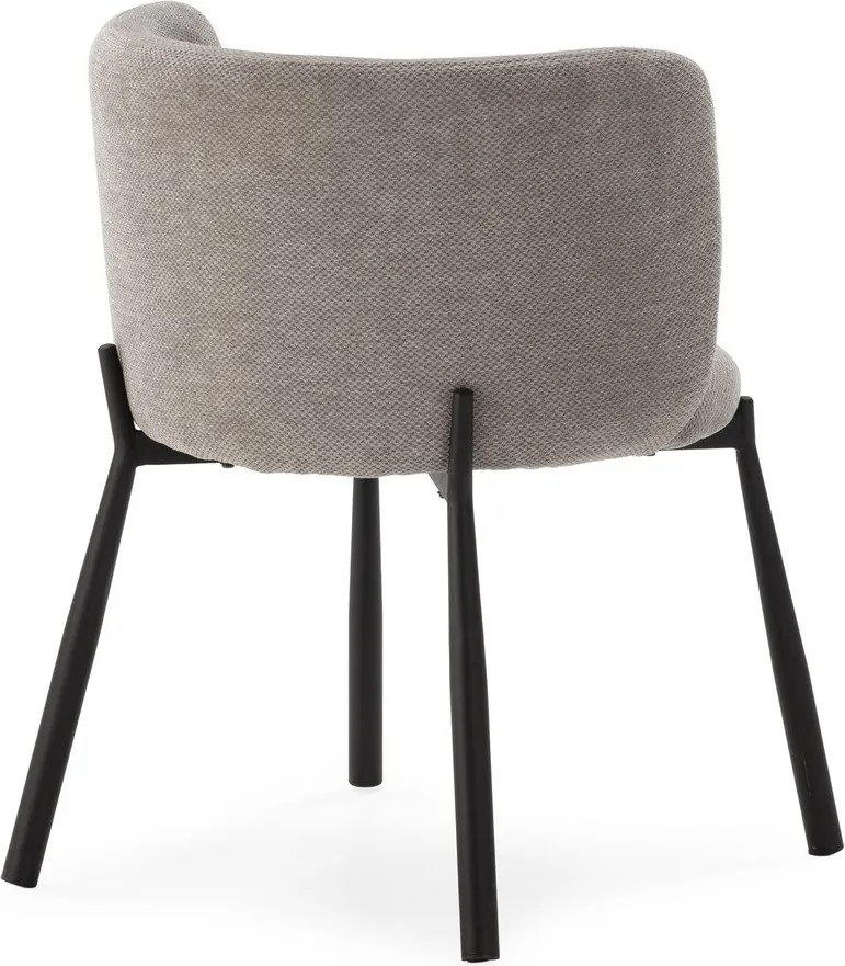 Set de scaune de sufragerie gri 2 buc. tapițat Ginny – MOME