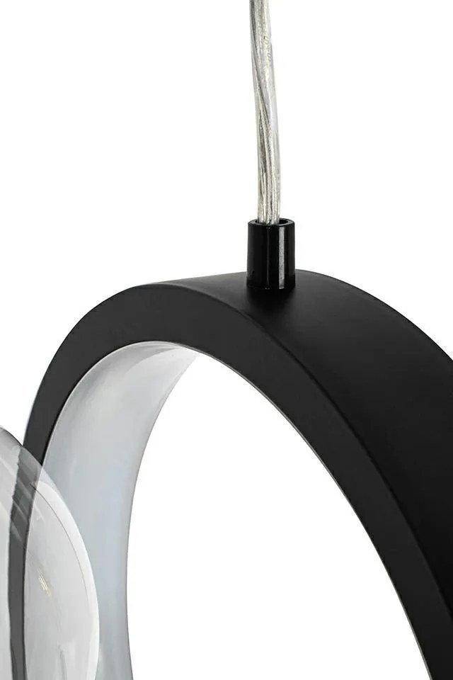 Lustra moderna cu 7 de surse de lumina si LED LINEA 90