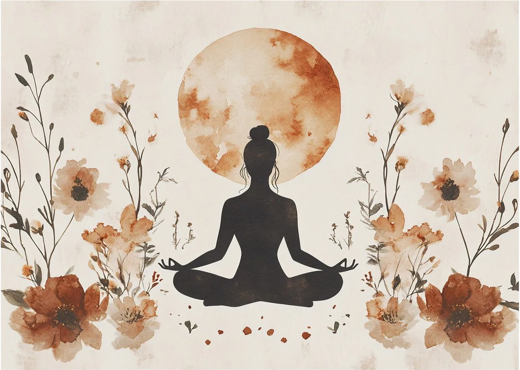Tablou - Yoga Portocalie (70x50 cm)