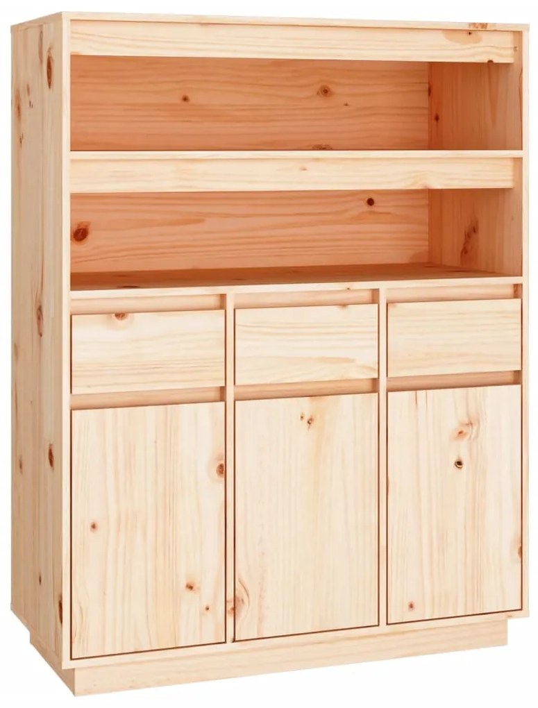 818215 vidaXL Dulap înalt, 89x40x116,5 cm, lemn masiv de pin