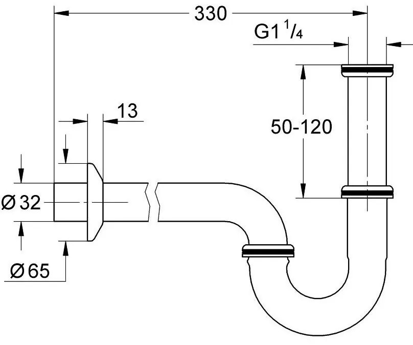 Grohe Sifon estetic pentru bideu