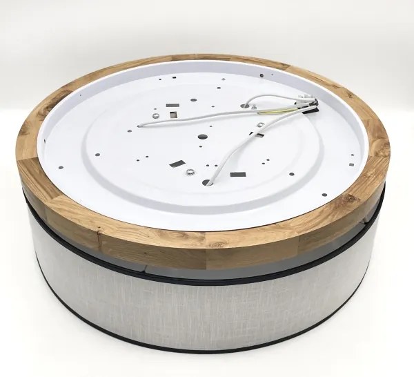 Plafonieră Brilagi BELLADONNA 3xE27/15W/230V d. 50 cm alb/stejar