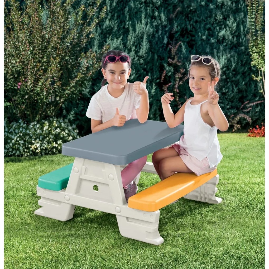 Masă de picnic pentru 4 persoane Dolu, 43 x 77 x71 cm