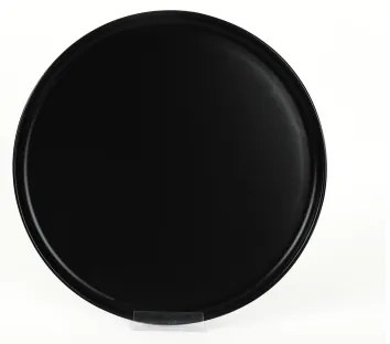 Set de veselă din ceramică, 18 piese, negru