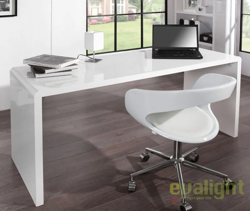 Birou modern alb, simplu si elegant, Fast Trade 160cm